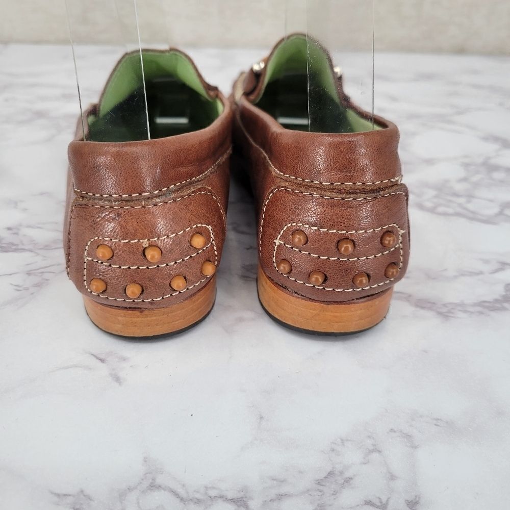 Italian Leather Driving Loafers Shoes Vintage Euro Size 36 Moccasins - Picture 6 of 10